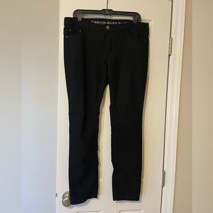 NWOT black Canyon River Blues faux jeans, size 12